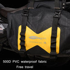 AFISHTOUR FM2021 Large Capacity Waterproof Motorcycle Rear Seat Bag, Yellow, Red, Black, Grey, Lake Blue