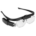 11642DC Multi-magnification Glasses-type Maintenance Rechargeable Magnifying Glass, 11642DC