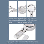 5X / 11X USB Charging LED Light Handheld Magnifier, 5X / 11X
