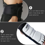 A Pair Taekwondo Boxing Half-toe Foot Guard, XS Foot Cover (Size 27-29), S Foot Cover (Size 30-33), M Foot Cover (Size 34-36), L Foot Cover (Size 37-39), XL Foot Cover (Size 40-44)