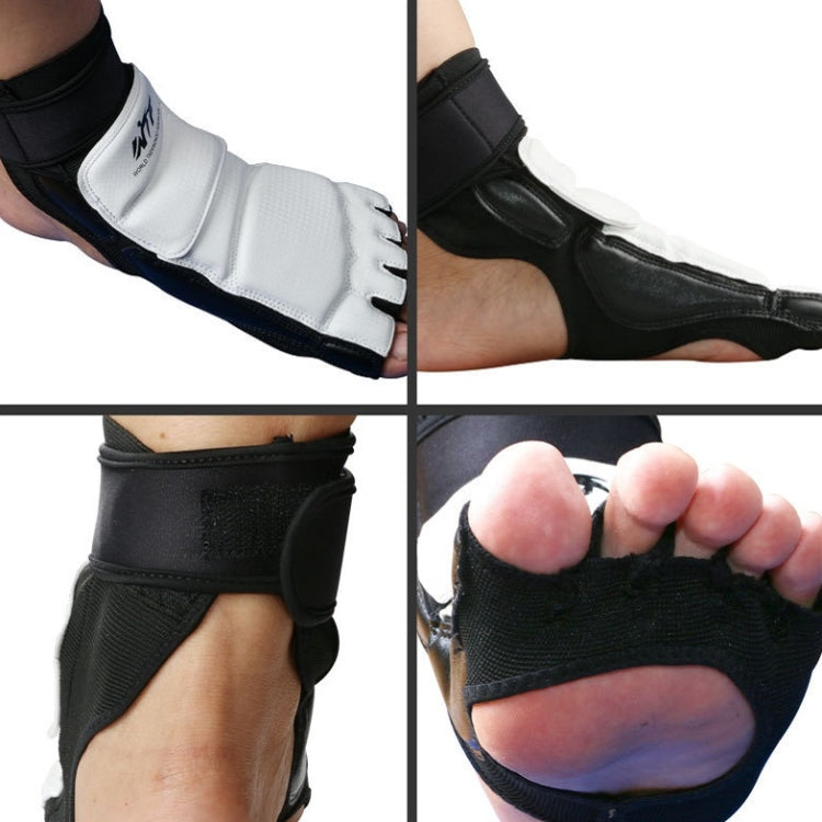 A Pair Taekwondo Boxing Half-toe Foot Guard, XS Foot Cover (Size 27-29), S Foot Cover (Size 30-33), M Foot Cover (Size 34-36), L Foot Cover (Size 37-39), XL Foot Cover (Size 40-44)