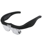 11537DC 1.5X / 2.5X / 3.5X / 5X Rechargeable LED Light Glasses Magnifier, 11537DC