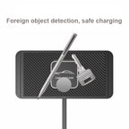 15W QI Car Wireless Charging Anti-Skid Pad, C1 30cm Cable