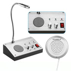 ZHUDELE ZDL-9908 Window Two-way Walkie-talkie Bank/Hospital/Station/Counter Microphone Amplifier,EU Plug, US Plug, EU Plug, UK Plug