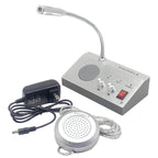ZHUDELE ZDL-9908 Window Two-way Walkie-talkie Bank/Hospital/Station/Counter Microphone Amplifier,EU Plug, US Plug, EU Plug, UK Plug