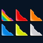 4pcs /Set Car Safety Warning Reflective Anti-Strike Stickers, Epoxy Fluorescent Green, Epoxy White, Epoxy Red, Epoxy Golden Yellow, Epoxy Blue, Epoxy Colorful