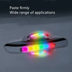 4pcs /Set Car Safety Warning Reflective Anti-Strike Stickers, Epoxy Fluorescent Green, Epoxy White, Epoxy Red, Epoxy Golden Yellow, Epoxy Blue, Epoxy Colorful