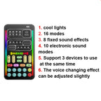 Voice Changer Game Live Broadcast Mobile Computer Sound Card, i9, i9  Set, K9, K9 Set