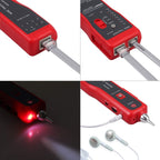 Wire Tracker Network Cable Detector RJ45 RJ11 Tester for Telephone Lines and LAN Cables, RJ45 RJ11 Tester