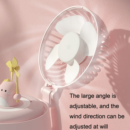 A04a USB Cute Pet Kettle Spray Desktop Fan, White Lucky Cat, Pink Small Dinosaur