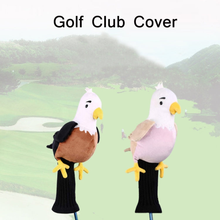 Cute Plush Animal Golf Club Knit Cover, Plush Brown, Plush Pink