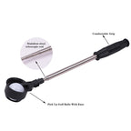 Golf 8 Sections Foldable Antenna Rod Stainless Steel Ball Picker, ZH-016 Orange, ZH-016 Black