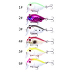 4 PCS HENGJIA CB051 4cm / 5.2g Small Fat Lure Bait, 1, 2, 3, 4, 5, 6