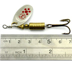 10 PCS HENGJIA  SP054 6.7cm / 7g Fresh Water Sequins Road Bait, Silver, Gold, Gold+Silver, Green Stripes, Black Gold Point, Copper