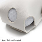 Splicing Leather Portable Mini Golf Protective Bag, Brown, Blue, Pink