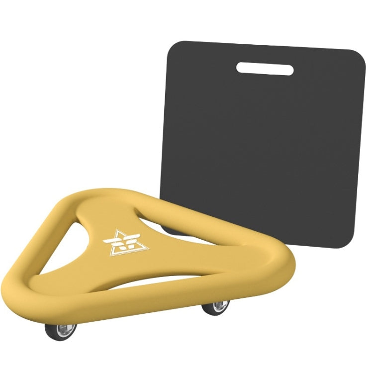 Fitness Multi-function Universal Triangle Abdominal Plate, Triangle Abdominal Plate(Yellow)