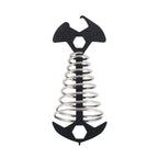 5 PCS 4 in 1 Outdoor Camping Fishbone Nail Spring Hook Wind Rope Buckle