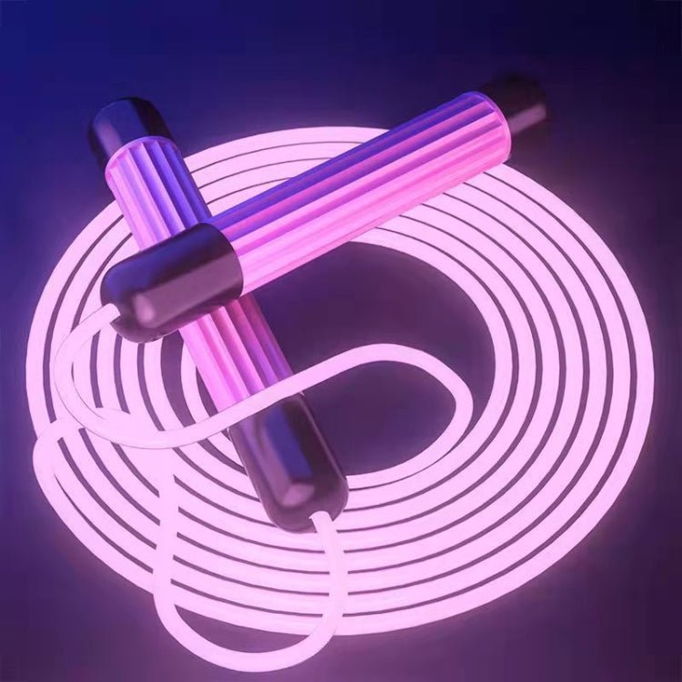 Sports Fitness LED Light Adjustable Skipping Rope, Pink, Blue, Green