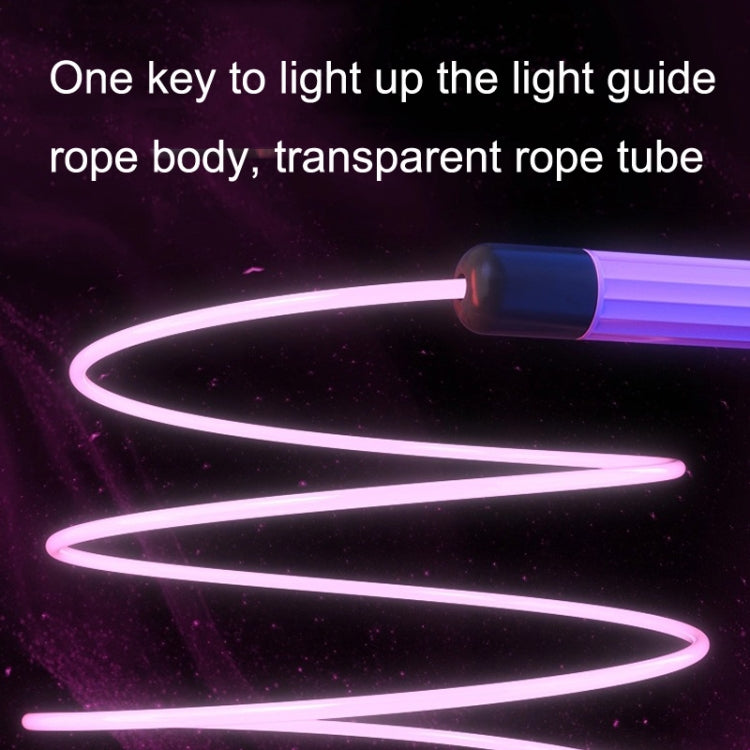 Sports Fitness LED Light Adjustable Skipping Rope, Pink, Blue, Green