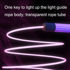 Sports Fitness LED Light Adjustable Skipping Rope, Pink, Blue, Green