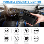 TR24 3 In 1 Car Cigarette Lighter Independent Switch Charger, TR24 (Black), TR24 (Black Red)