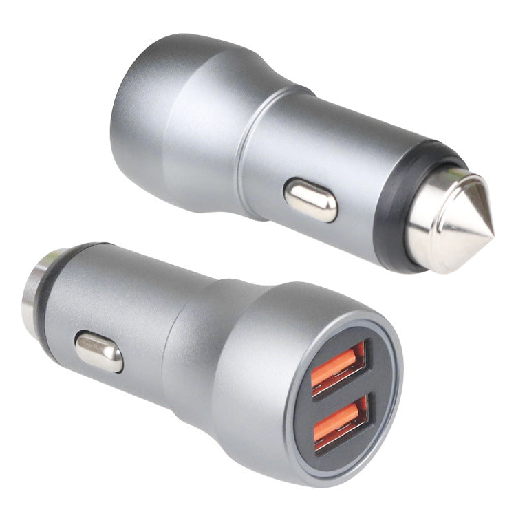 Aluminum Alloy Cigarette Lighter Applicable Car Charger, Black QCPD, Black Double QC, Gray QCPD, Gray Double QC