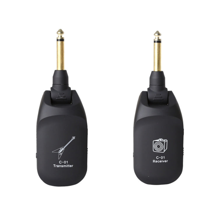 C01 Electric Guitar Wireless Audio Transmitter Receiver, Black