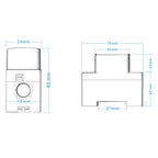 Peacefair PZEM-008 4 In 1 Multifunctional AC Digital Display Rail Monitor