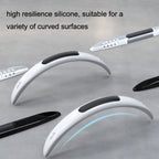 4 PCS Car Door Anti-Static Silicone Airbag Anti-Collision Strip, Black, White, Transparent