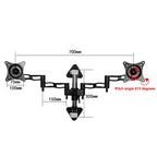 Gibbon Mounts D08W-300  Monitor Bracket Dual Screen Wall Bracket Splicing Computer Bracket