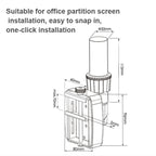 Gibbon Mounts  Lifting and Rotating Computer Monitor Bracket Slide Rail Bracket,Model:, FE110P, FE111P, GM111P, GM112P