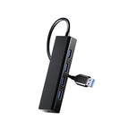 4 X USB 2.0 Ports HUB Converter, Cable Length: 15cm,Style：, Without Light Bar, With Light Bar Black, With Light Bar White