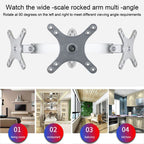 Computer LCD Monitor Wall Mounted Universal Swivel Bracket