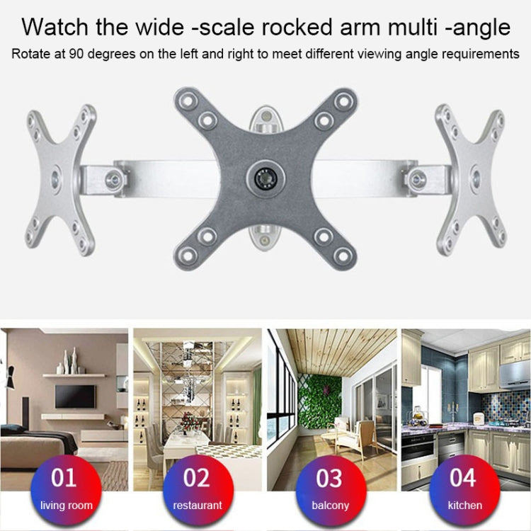 Computer LCD Monitor Wall Mounted Universal Swivel Bracket