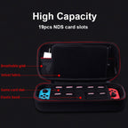 CHKJOK Game Console Bracket Function EVA Protective Sleeve For Switch Oled, Black, Gray