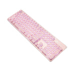 LANGTU L1 104 Keys USB Home Office Film Luminous Wired Keyboard, Cable Length:1.6m, L1 White Light Pink, L1 Orange Light Black, L1 Ice Blue Light Silver White, L1 White Light Black, L1 Ice Blue Light Black
