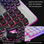 LANGTU L1 104 Keys USB Home Office Film Luminous Wired Keyboard, Cable Length:1.6m, L1 White Light Pink, L1 Orange Light Black, L1 Ice Blue Light Silver White, L1 White Light Black, L1 Ice Blue Light Black