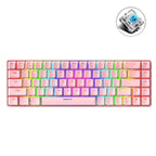 ZIYOU LANG T8 68 Keys RGB Luminous Gaming Mechanical Keyboard, Cable Length:1.6m, T8 Pink Green Shaft, T8 Purple Green Shaft, T8 Black Green Shaft, T8 Black Tea Shaft, T8 White Green Shaft, T8 White Red Shaft, T8 Blue Green Shaft