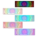 ZIYOU LANG T8 68 Keys RGB Luminous Gaming Mechanical Keyboard, Cable Length:1.6m, T8 Pink Green Shaft, T8 Purple Green Shaft, T8 Black Green Shaft, T8 Black Tea Shaft, T8 White Green Shaft, T8 White Red Shaft, T8 Blue Green Shaft