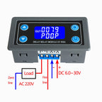 12/24V Relay Module Cycle Trigger Delay Power-Off Delay Timing Circuit Switch, Delay Circuit Switch