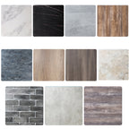 40x40cm PVC Photo Background Board, White Marble, Black Marble, Light Gray Cement, Dark Gray Cement, Light Wood Grain, Dark Wood Grain, Antique Brick, Chartreuse, Ancient Wood Gray, Ancient Wood, Rust Frozen Stone