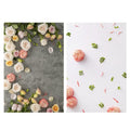 2 PCS 3D Stereoscopic Double-sided Photography Background Board, Flower Rhyme 1, Flower Rhyme 2, Flower Rhyme 3, Light Shadow Magic 1, Light Shadow Magic 2, Afternoon Tea, Quiet Life, Food, Clear Makeup Bath, Water Ripple, Casual Hand, Hand Drawn Red G...