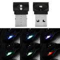 2 PCS Car USB Atmosphere Light LED Decorated Lighting Light, Colorful Adjustable
