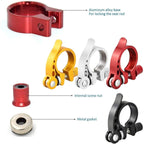 5 PCS Bicycle Accessories Quick Release Clip Road Bike Seatpost Clamp, 28.6mm, 34.9mm