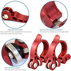 5 PCS Bicycle Accessories Quick Release Clip Road Bike Seatpost Clamp, 28.6mm, 31.8mm, 34.9mm