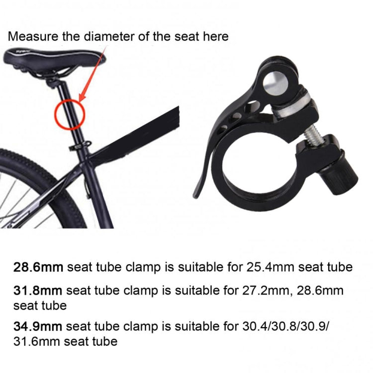 5 PCS Bicycle Accessories Quick Release Clip Road Bike Seatpost Clamp, 28.6mm, 31.8mm, 34.9mm