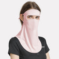 GOLOVEJOY Summer Ice Silk Sunscreen Face Shield  Ladies Outdoor Neck Protection Veil, Neck Protection Pink, Neck Protection Gray, Neck Protection Blue, Neck Protection White, Neck Protection Purple