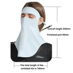 GOLOVEJOY Summer Ice Silk Sunscreen Face Shield  Ladies Outdoor Neck Protection Veil, Neck Protection Pink, Neck Protection Gray, Neck Protection Blue, Neck Protection White, Neck Protection Purple