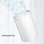 N1 Mini Portable USB Leafless Hanging Neck Fan, Mini Fan White