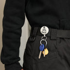 High Resilience Telescopic Steel Wire Anti-Lost Anti-Theft Key Ring